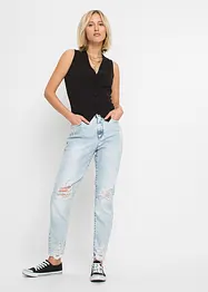 Mom jeans med destroyed-effekter, bonprix