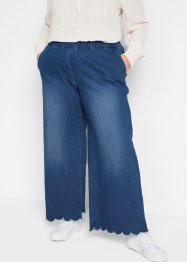 Extra vida dra-på jeans med vågig söm och bekvämt midjeresår, bpc bonprix collection
