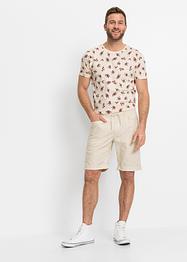 Dra på-bermudas i linneblandning, bpc bonprix collection