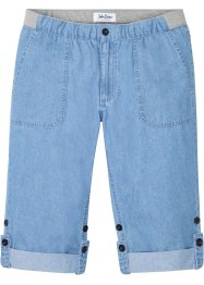 Dra på-jeans i 3/4-längd med bekvämt snitt, normal passform, John Baner JEANSWEAR