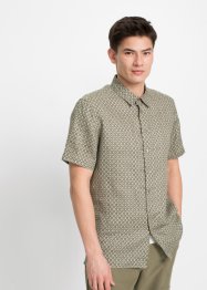 Kortärmad linneskjorta med minimalt mönster, bpc selection