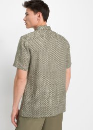 Kortärmad linneskjorta med minimalt mönster, bpc selection