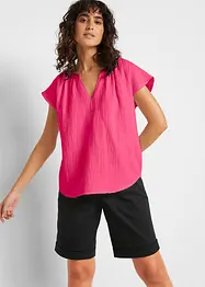 Blustopp i bomullsmuslin, bonprix