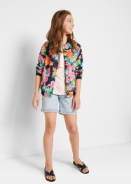 Blommönstrad blusjacka för flickor, bpc bonprix collection