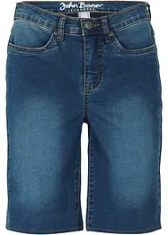 Extra stretchiga jeansbermudas, bonprix