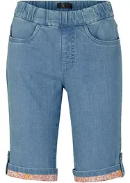 Jeansshorts med kontrasterande benslut, bonprix