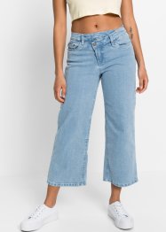 Vida korta jeans med diagonal midja, ekologisk bomull, RAINBOW