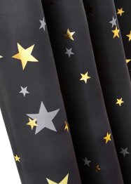 Mörkläggande gardinlängd med glansigt stjärnmönster (1-pack), bpc living bonprix collection