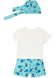 T-shirt + shorts + bandana för bebisar (3 delar), ekologisk bomull, bpc bonprix collection