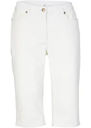 Stretchiga jeansbermudas med uppvikta benslut, bonprix