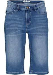 Bekväma stretchiga jeansbermudas, bonprix