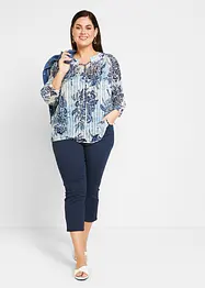 Stretchig dra på-byxa i 7/8-längd, bonprix