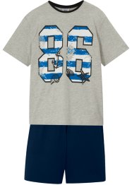 Pyjamasset med T-shirt och shorts för pojkar (2-pack), bpc bonprix collection