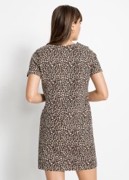 Leopardmönstrad trikåklänning, RAINBOW