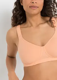 T-shirtbehå utan bygel med bomull (2-pack), bonprix