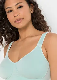 T-shirtbehå utan bygel med bomull (2-pack), bonprix