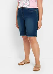 Extra stretchiga jeansbermudas, bonprix