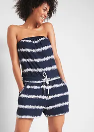 Jumpsuit med bandeauöverdel, av ekologisk bomull, bonprix