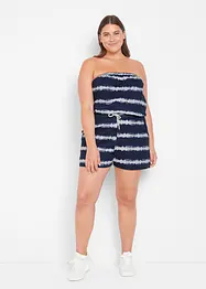 Jumpsuit med bandeauöverdel, av ekologisk bomull, bonprix