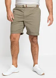 Stretchiga bermudas i chinosmodell med skärp, normal passform, bonprix