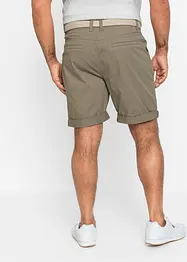 Stretchiga bermudas i chinosmodell med skärp, normal passform, bonprix