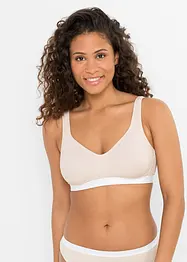 BH utan bygel med ekologisk bomull (2-pack), bonprix