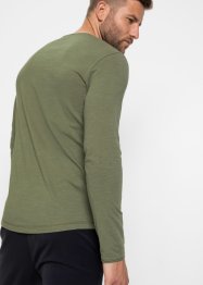 Långärmad T-shirt med rullade kanter (2-pack), smal passform, RAINBOW