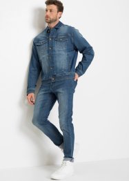 Stretchig jeansjacka och stretchjeans med normal passform (2 delar), John Baner JEANSWEAR
