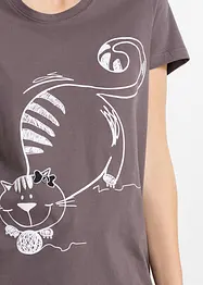 Pyjamas med shorts och hårband, ekologisk bomull, bonprix