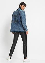 Jeansjacka med tryck, RAINBOW