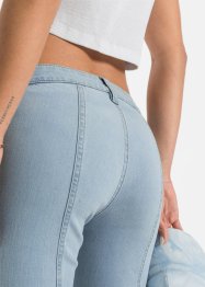 Utsvängda jeans med delningssömmar och Positive Denim #1 Fabric, RAINBOW