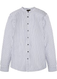 Långärmad skjorta med ståkrage, smal passform, bpc selection