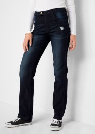 Jeans med bekväm midja, raka ben, bpc bonprix collection