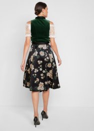 Dirndl med mönstrad kjol och sammet (2 delar), bpc selection premium