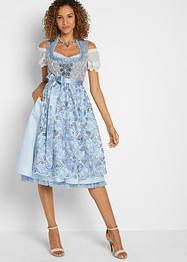 Dirndl med jacquard och broderat förkläde (2 delar), bpc selection premium