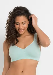 T-shirtbehå utan bygel med bomull (2-pack), bonprix