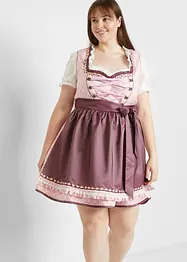 Knälång dirndl med förkläde (2 delar), bonprix