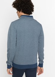 Sweatshirt med återvunnen polyester och sjalkrage, bpc bonprix collection