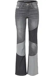 Utsvängda patchworkjeans, bonprix