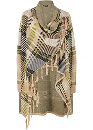 Lång cardigan med fransar, bonprix