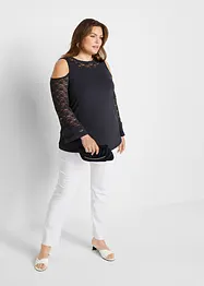 Stretchig dra på-byxa, bonprix