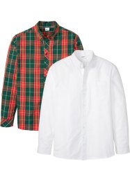 Långärmad skjorta (2-pack), John Baner JEANSWEAR