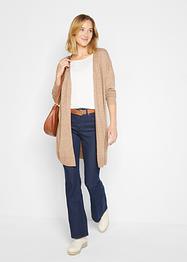 Finstickad cardigan, öppen fram, bpc bonprix collection