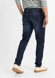 Mjuka dra på-jeans med normal passform, avsmalnande ben, John Baner JEANSWEAR