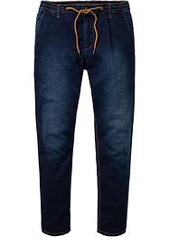 Mjuka dra på-jeans med normal passform, avsmalnande ben, John Baner JEANSWEAR