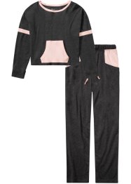 Pyjamas med kort skuren långärmad överdel, bpc bonprix collection