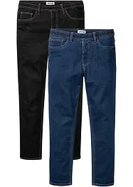 Dra på-termojeans, Regular Fit, Straight (2-pack), bonprix