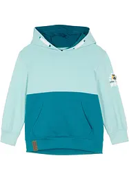Sweatshirt med huva i mjuk bomullsmix för barn, bonprix
