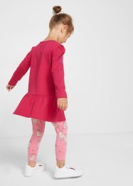 Jerseyklänning + leggings för flickor (2 delar), bpc bonprix collection