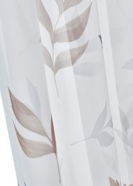 Transparent gardin med blommönster (1-pack), bpc living bonprix collection